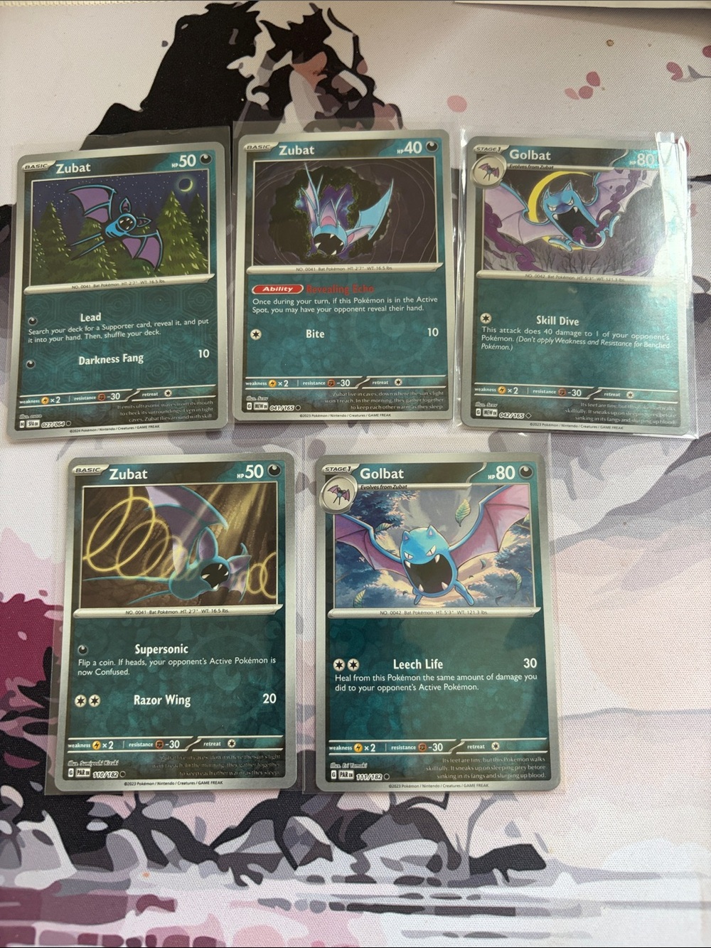 Zubat & Golbat Pokémon Evolution Reverse Holo Card Lot 🦇 | 5 Cards ✨5/$25✨